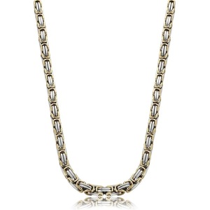 Europa di vendita calda 8 millimetri di Larghezza Bisanzio 316L Treccia In Acciaio Inox Bizantina di Collegamento Della Collana Della Catena - Product Image 6