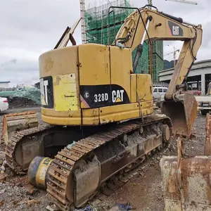 Used good quality powerful CAT Caterpillar 328 crawler excavator selling at low price