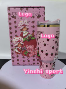 Fragola disegni 40 Oz tazza per auto qualsiasi cartone animato simpatico modello vinny acciaio inossidabile isolato 40 oz bicchiere di natale - Product Image 6