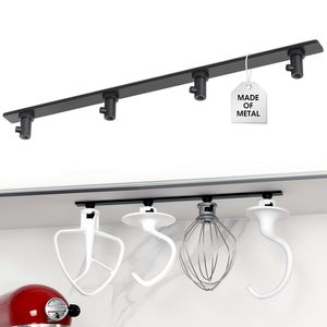 <span class=keywords><strong>Support</strong></span> <span class=keywords><strong>mural</strong></span> double niveau en acier inoxydable pour accessoires de cuisine, idéal pour le rangement et l'organisation - Product Image 1
