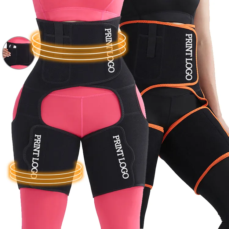 HEXIN Dropshipping Fat Burning High Waist Neoprene Thigh Waist Trainer Waist And Thigh Trimmer Slimming Belt