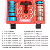 Ensemble d'outils de mécanicien automobile Roulement de manivelle en acier et kit d'installation de dissolvant de joint d'huile d'arbre à cames pour une utilisation automobile