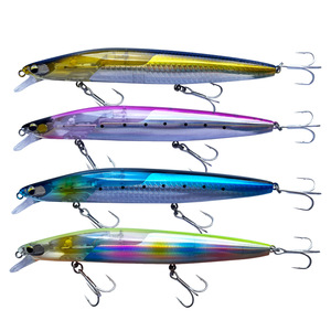 4 Couleurs Pêche en eau salée 144mm 27g Flash Blade Minnow Fishing Lures ABS Plastic Surface Wobbler Baits Floating Minnow Lure - Product Image 2