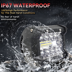 Barre lumineuse de travail LED en aluminium de 4 pouces 60W 24V, projecteurs et feux de route étanches pour motos, voitures tout-terrain, camions - Product Image 6