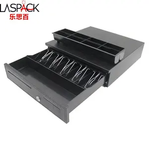 LASPACK Bandeja de 5 monedas Cajón de dinero 12V o 14V con interfaz RJ11 Modelo Cajón de caja de dinero para sistema POS - Product Image 3