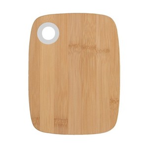 Tabla de cortar de bambú pequeña de alta calidad de fábrica, tabla de queso de cocina rectangular con anillo de silicona - Product Image 4
