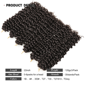 Extensions de cheveux synthétiques <span class=keywords><strong>Mazo</strong></span> Curl 22 pouces, boucles Gogo, tresses torsadées au crochet pour femmes - Product Image 5