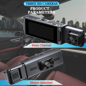 Triple Lens Dashcam 12MP F2.0 170 Degree Wide Angle HD Night Vision With Rear View <b>Camera</b> <b>For</b> Car Safety Monitoring - Product Image 4