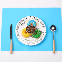 Napperon alimentaire en silicone pliable résistant à la chaleur anti-déversement tapis de table à manger pour la cuisine et l'artisanat tapis de pâtisserie