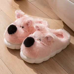 รองเท้าแตะพื้น PVC ยอดนิยม แต่งขนเฟอร์กระต่ายเทียม แฟชั่นทันสมัย คุณภาพสูง ใหม่เอี่ยม - Product Image 5