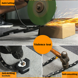 Candado Plegable Compacto <span class=keywords><strong>Antirrobo</strong></span> <span class=keywords><strong>para</strong></span> Bicicleta WEST BIKING, Candado Plegable de Acero de Aleación Resistente con Llave <span class=keywords><strong>para</strong></span> Bicicleta Eléctrica y Scooter - Product Image 4