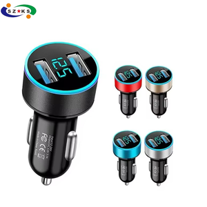 Sạ<span class=keywords><strong>c</strong></span> xe hơi cho thuố<span class=keywords><strong>c</strong></span> lá nhẹ hơn <span class=keywords><strong>USB</strong></span> <span class=keywords><strong>Adapter</strong></span> cho điện thoại di động thông minh sạ<span class=keywords><strong>c</strong></span> kép <span class=keywords><strong>USB</strong></span> hiển thị kỹ thuật số vôn kế sạ<span class=keywords><strong>c</strong></span> nhanh - Product Image 1