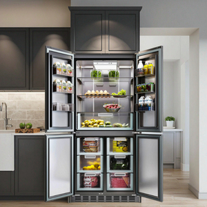 Réfrigérateur à portes multiples intégré 355L réfrigérateur congélateur réfrigérateur intégré sans givre - Product Image 1