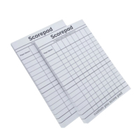 Boîte de scores portable pour golf, baseball, lutte, en carton duplex, taille et couleur personnalisables, papier offset de haute qualité