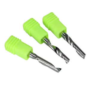 Fresa espiral de doble filo de corte descendente para plástico, PVC, acrílico, MDF y madera, corte izquierdo - Product Image 4