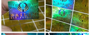 Etiqueta Holográfica Personalizada, Etiqueta de PET Holográfica Láser, Sello Redondo y Cuadrado - Product Image 3