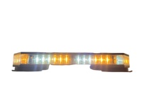 Nouvelle barre lumineuse d'alerte LED ambre, ajustement universel pour voiture, camionnette, bus, balise de toit de véhicule d'urgence rectangulaire, lumière 12V