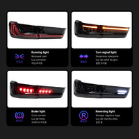 Feux arrière LED rouges LKS Auto Parts pour M5 Série 5 F90 G30 G38 36W 12V Clignotants laser