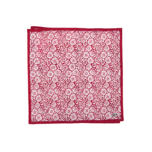Pañuelo cuadrado FULAR de 70x70 cm con estampado de rosas, poliéster, informal, multifuncional - Product Image 1