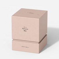 Boîtes d'emballage de parfum en papier rigide de luxe sur mesure, flacon de parfum vide de 50 ml avec emballage de boîte