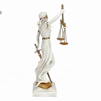 Statue personnalisée en fibre de verre en résine Sculpture pure et sacrée déesse de la justice
