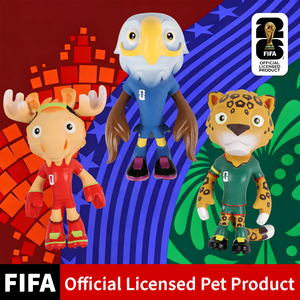 ของเล่นสัตว์เลี้ยงลิขสิทธิ์แท้ <span class=keywords><strong>FIFA</strong></span> ฟุตบอลโลก 2026 ตุ๊กตาคลัช เมเปิ้ล ซาโยะ ไอพี มาสคอต ลาเท็กซ์ ของเล่นสุนัขแบบมีเสียงสำหรับสนับสนุนทีมของคุณ - Product Image 6