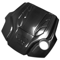 Couvercle de moteur en Fiber de carbone sec à ajustement parfait pour Audi B9 RS4 B9 RS5 80A SQ5 C8 S6 C8 S7 3.0T V6 accessoires de voiture