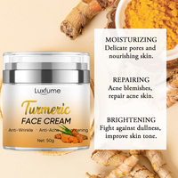 Crème au Curcuma Marque Blanche Éclaircissante Anti-taches Sombres à la Vitamine C pour le Visage