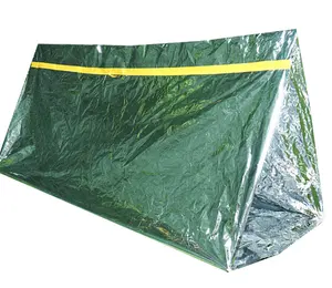 Haute qualité Camping 150*240 PET tentes étanche ignifuge d'urgence et Tube de secours tente léger abri d'urgence T