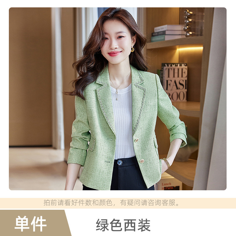 green suit