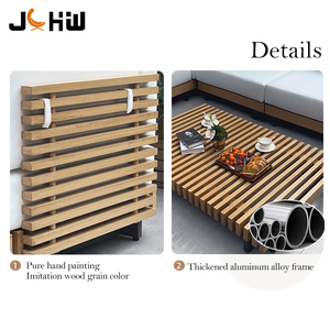 Cadre en aluminium haut de gamme meubles de Patio extérieur ensembles de canapés de <span class=keywords><strong>jardin</strong></span> sectionnels en métal pour cour Villa salle à manger parc appartement - Product Image 4