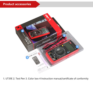Multimètre UNI-T UT39E, test de tension, de courant, de résistance, de capacité, de fréquence, de transistors, 1000V 20A, précision de 0,05% - Product Image 4