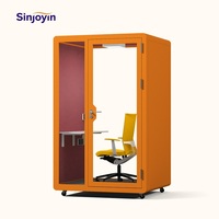 Espace de travail privé, design modulaire, structure en acier, mobilier de bureau insonorisé, cabine téléphonique pour utilisation en bureau intérieur