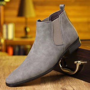 Nouvelles Bottes Chelsea Décontractées pour Hommes en Cuir, Montantes et Faits Main avec Semelle Antidérapante – Chaussures Homme Très Vendues - Product Image 2