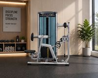 Máquina de remo sentado con carga de pin MRD, entrenador de espalda de hierro fundido recubierto de goma, entrenamiento de fuerza para la parte superior del cuerpo para gimnasios