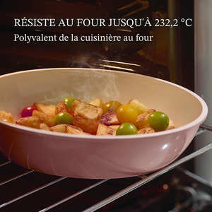 High Quality Modern Ceramic Coated Non-Stick Pots <b>Pans</b> Detachable Handle 8-Piece <b>Pink</b> Aluminum Induction Cookware <b>Set</b> - Product Image 2