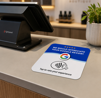 Plaques personnalisées pour réseaux sociaux, étiquettes mini NFC NTAG215 RFID en acrylique époxy PVC étanche, contrôle d'accès, plaque de commentaires Google