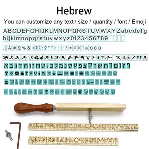 Letras de Latón para Impresión Movabletype, Sellos para Grabado CNC, Números, Alfabeto, Símbolos, Caracteres para Estampado en Caliente en Papel, Cuero y Manualidades - Product Image 2