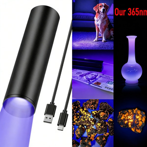 Lampe <span class=keywords><strong>torche</strong></span> UV LED portable mini personnalisable avec logo, lumière noire 365nm, <span class=keywords><strong>batterie</strong></span> <span class=keywords><strong>rechargeable</strong></span>, alliage d'aluminium, étanche IP44 - Product Image 6