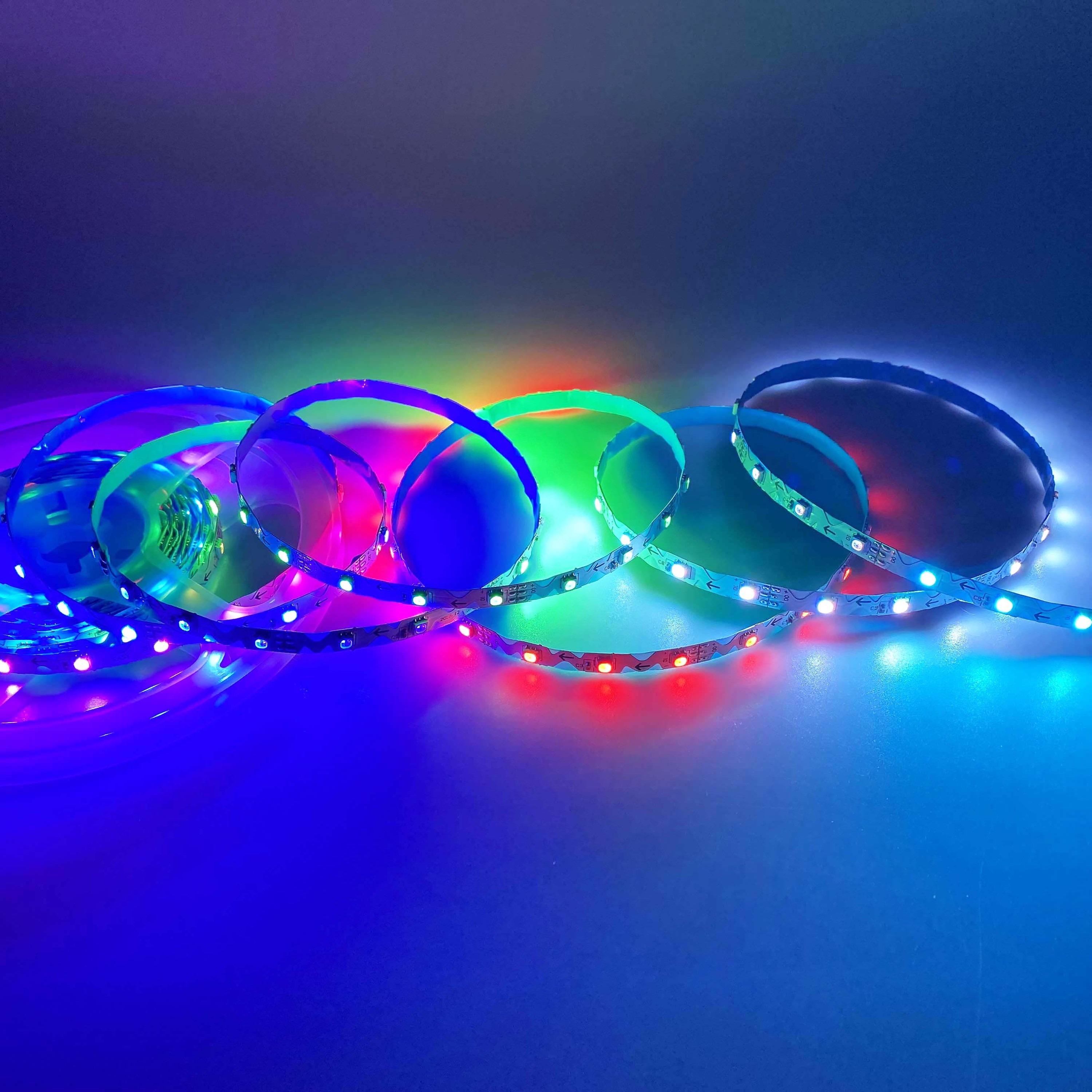 DC 12V Addressable RGB Pixel 5m/roll LED Tape Light 3535 SMD