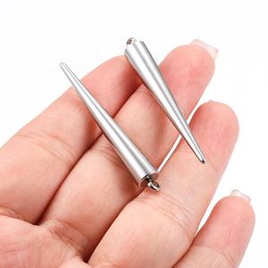 Liontin & jimat perhiasan mode pesona kerucut runcing baja tahan karat buatan tangan harga pabrik untuk Aksesori Perhiasan DIY - Product Image 2