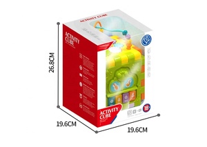 En Bas Âge Multifonction Blocs D'assemblée Juguete 6 Côtés Musical Carré <span class=keywords><strong>Cube</strong></span> D'apprentissage Éducatif Bébé Activité Jouet - Product Image 5