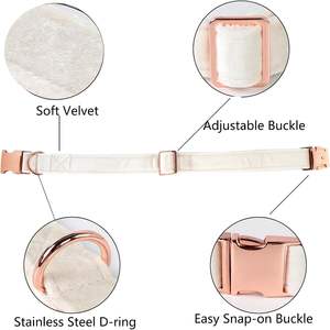 ปลอกคอสุนัข Veet สำหรับสุนัขพันธุ์เล็กและกลาง ทนทาน นุ่ม สีขาว เขียว ส้ม น้ำตาล สำหรับสุนัขตัวเมียและตัวผู้ แบบปลดเร็ว ปรับได้ พร้อมหัวเข็มขัดโลหะ เหมาะสำหรับลูกสุนัข - Product Image 5