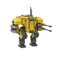 Funbuild MOC-184991 Emancipator Exosuit modeli Mecha tuğla oyuncak eğitim yapı taşları MOC-206763 otomat DIY blok oyuncak