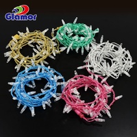 Guirlandes lumineuses LED 230V Câble en PVC Décoration de fête de Noël Éclairage pour les fêtes