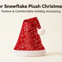 Pochettes de rangement en tissu de coton biologique CM, imprimées de motifs flocons de neige dorés et argentés, chapeaux de Noël, sacs cadeaux décoratifs en velours doré