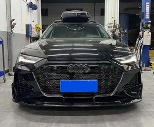 Runde pour Audi <span class=keywords><strong>A6</strong></span> Allroad <span class=keywords><strong>A6</strong></span> Avant mise à niveau RS6 Kit de carrosserie de haut rang calandre de pare-chocs avant embouts d'échappement de pare-chocs arrière pièces automobiles - Product Image 5