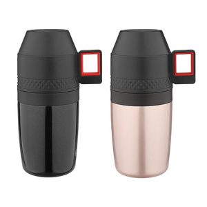 Machine à café manuelle portable en acier inoxydable isolée <span class=keywords><strong>avec</strong></span> filtre à goutte à dose unique et <span class=keywords><strong>broyeur</strong></span> intégré - Product Image 1