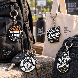 Porte-clés personnalisé en PVC souple OEM ODM, porte-clés en caoutchouc avec logo, porte-clés de dessin animé, porte-clés sportif, porte-clés animal de compagnie, cadeau promotionnel - Product Image 3