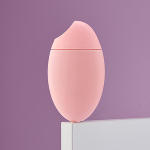 Forma de huevo 50 60 <span class=keywords><strong>ml</strong></span> HDPE Botellas de protección solar de tacto suave Botellas de loción a prueba de rayos UV Botellas para apretar Color Rosa personalizado Loción cosmética para el cuidado del bebé - Product Image 1